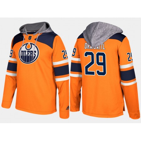 Miehille NHL Edmonton Oilers Leon Draisaitl 29 N001 Pullover Hooded Sweatshirt